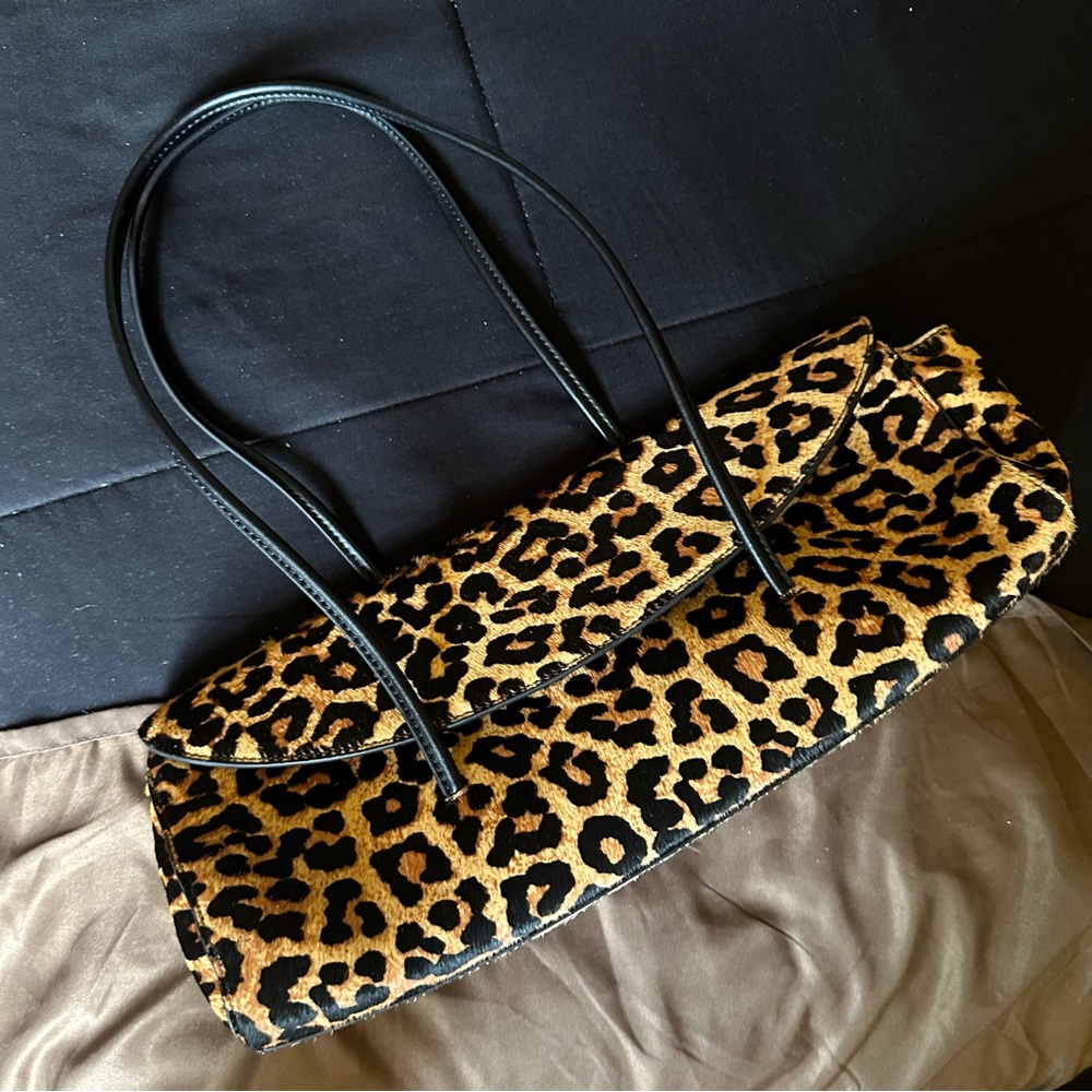 Source Unknown Pony Hair Cylinder Bag